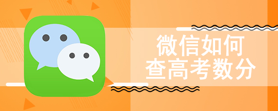 微信如何查高考数分