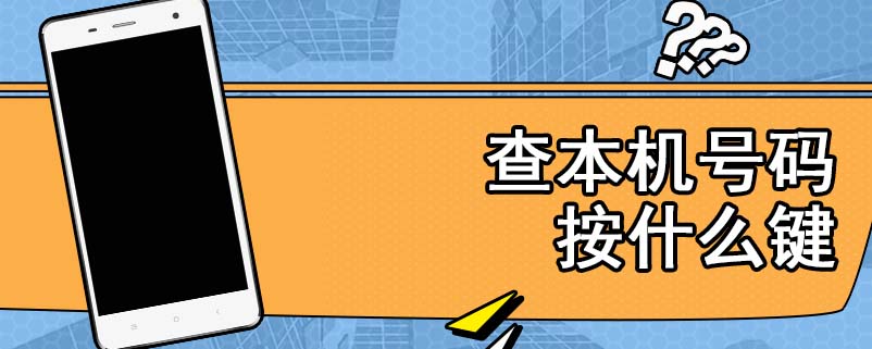 查本机号码按什么键
