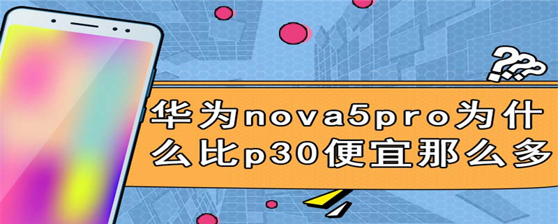 华为nova5pro为什么比p30便宜那么多