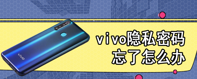 vivo隐私密码忘了怎么办