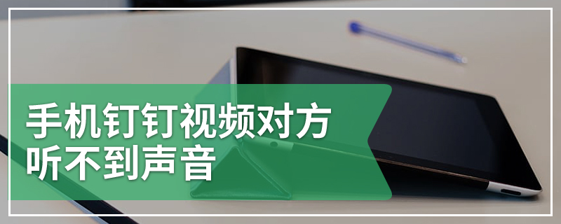 手机钉钉视频对方听不到声音