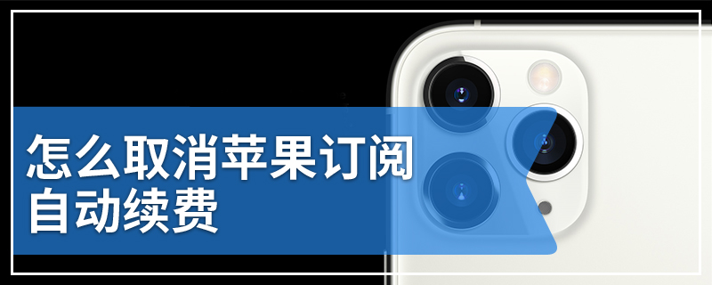 怎么取消苹果订阅自动续费