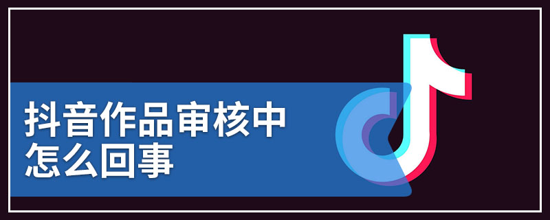 抖音作品审核中怎么回事
