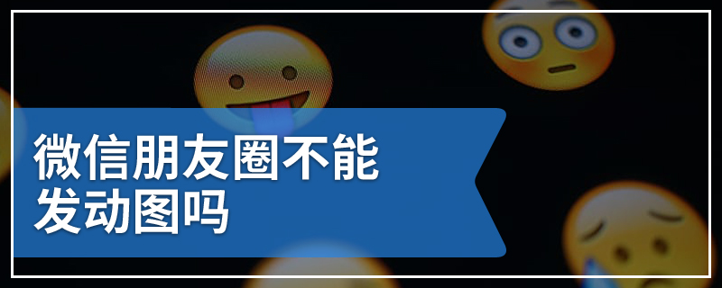 微信朋友圈不能发动图吗