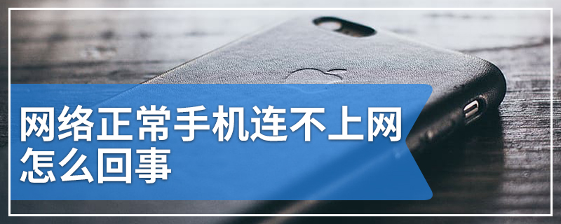 网络正常手机连不上网怎么回事