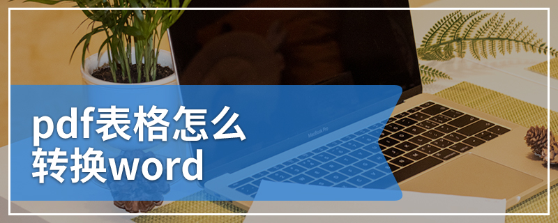 pdf表格怎么转换word