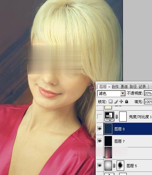 如何用Photoshop打造柔美的暖色美女图片(22)