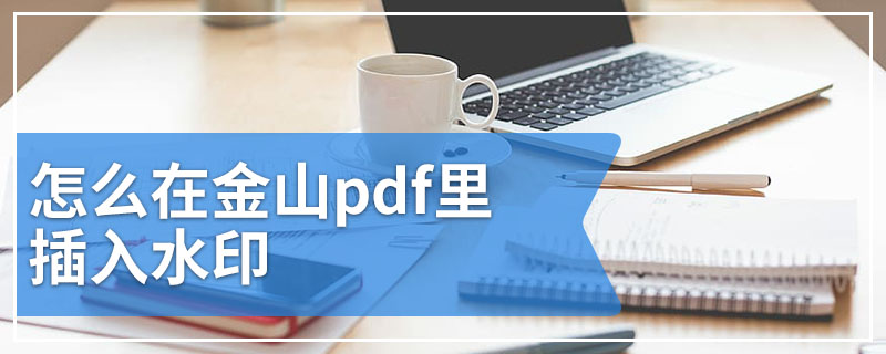 怎么在金山pdf里插入水印