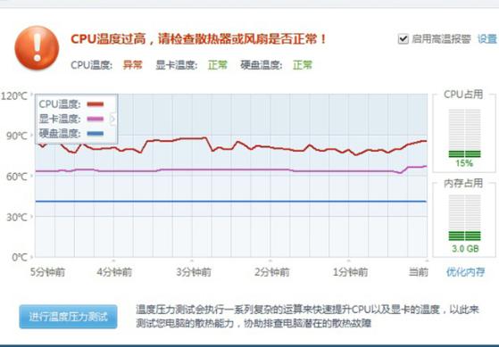 笔记本CPU温度高会怎么样