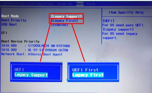 联想win8系统换成win7的bios怎么设置(1)