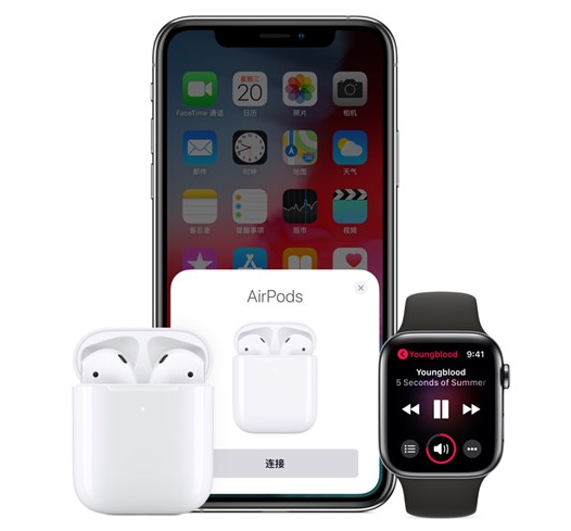 苹果AirPods 2连接速度和音质双改进，不能和1代混用