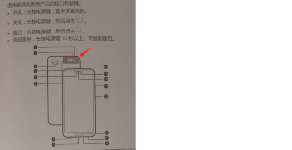 荣耀10nfc感应区在哪