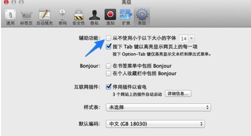 safari里高级设置(2)