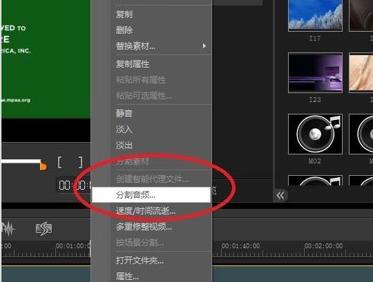 会声会影怎么将音频视频分离(1)