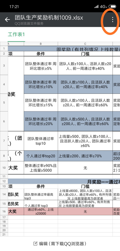 微信里面的表格文件怎么重新编辑(1)