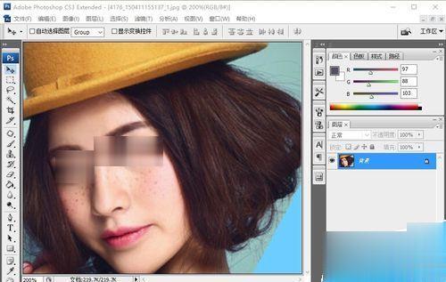 ps如何去除人物脸上的痣或者斑(6)