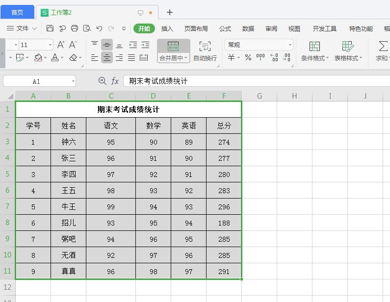 wps2019表格数据怎么制作气泡图表效果