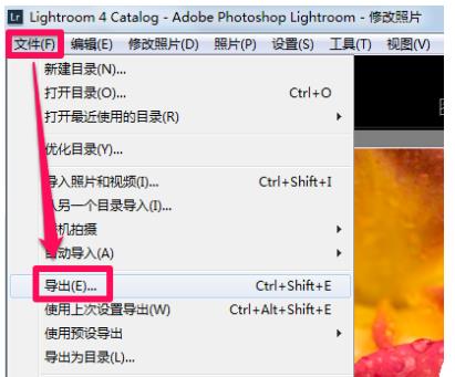 lightroom怎么导出照片