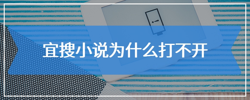 宜搜小说为什么打不开