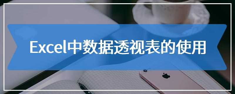 Excel中数据透视表的使用