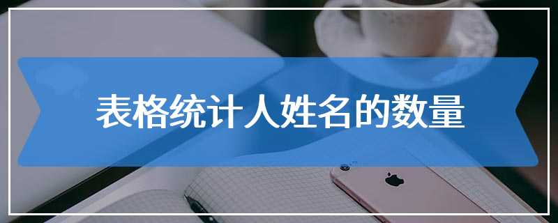 表格统计人姓名的数量