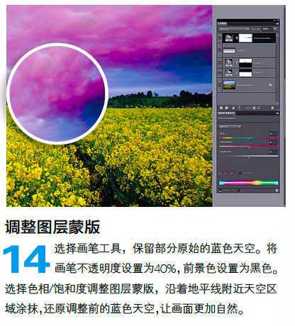 PS怎么调整油菜花图片的光线与色彩(13)
