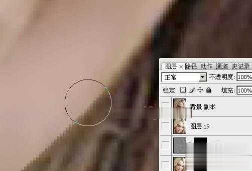 photoshop利用高斯模糊滤镜将满脸雀斑人物光滑磨皮教程(29)