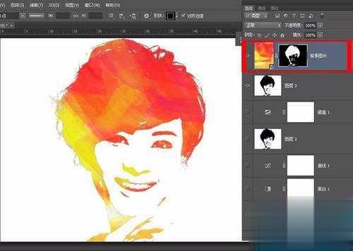 ps中怎么根据照片制作人物抽象图形(8)