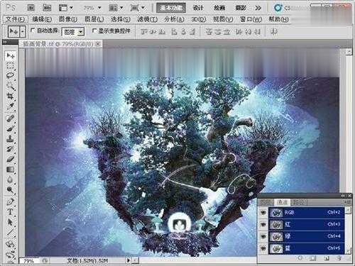 photoshop利用通道混合器命令调整偏色图片图文教程(8)