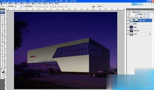 ps将一张白天的室外效果图变夜景效果图的教程(3)