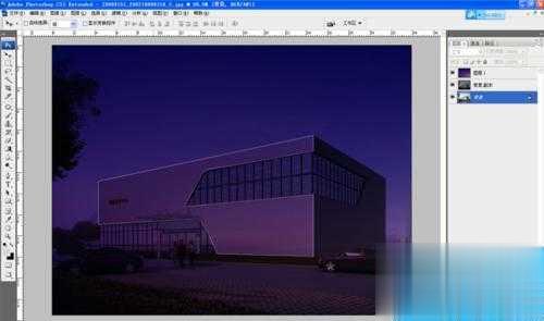 ps将一张白天的室外效果图变夜景效果图的教程(2)