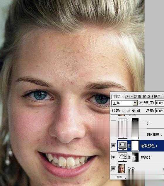 photoshop怎样通道磨皮(5)