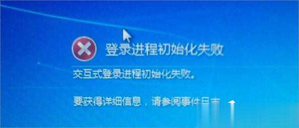 Win7提示登录进程初始化失败怎么办