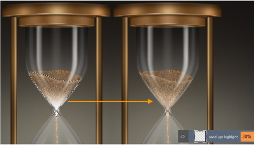 ps怎么创建超写实的金属质感沙漏(75)