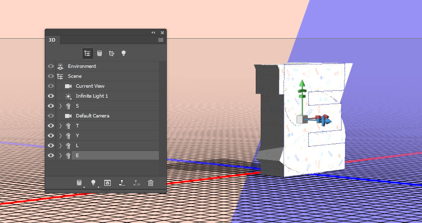 ps怎么创建3d文本(28)