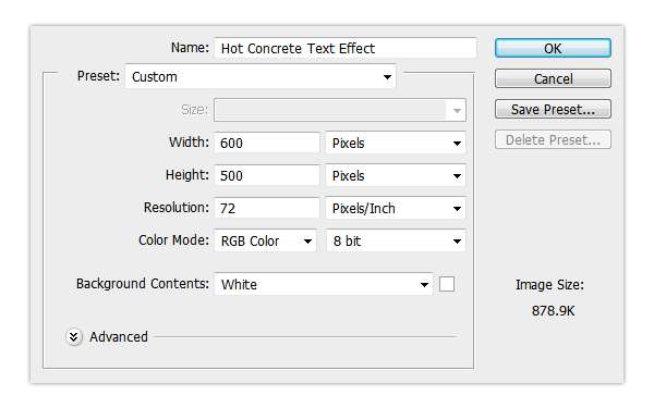 ps制作赤焰岩石字效