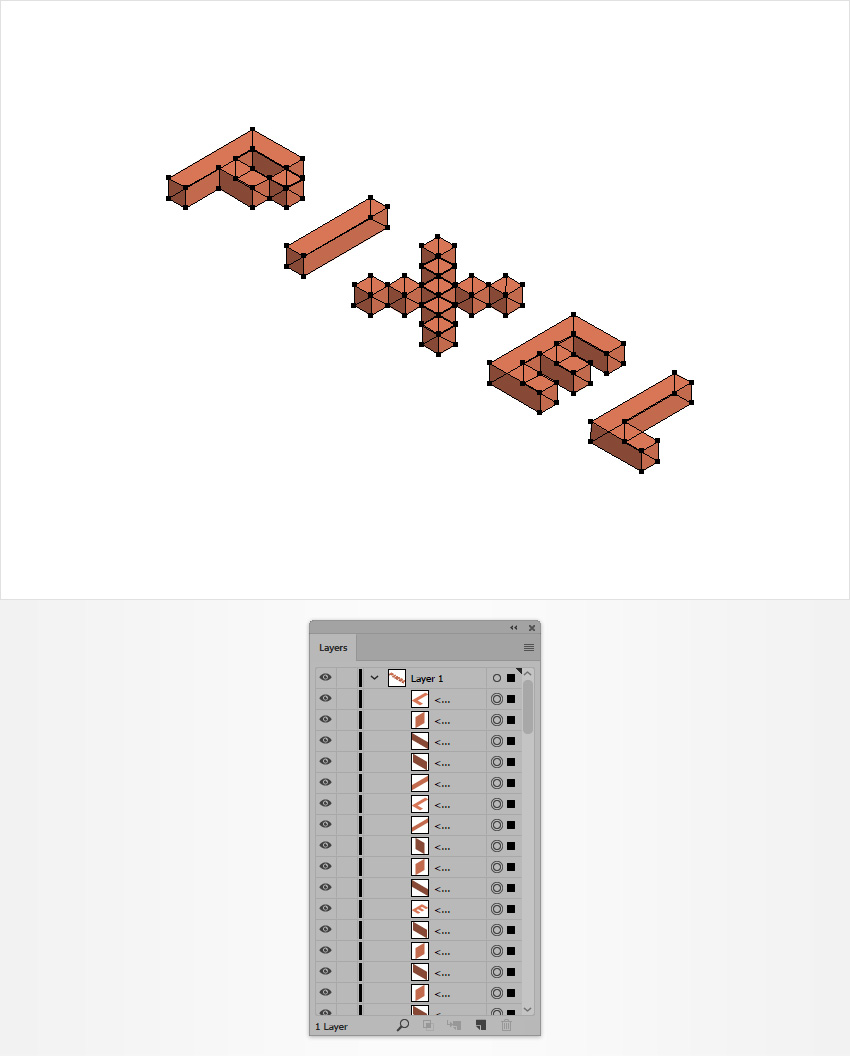 AI如何中创建一个2.5D文本(11)