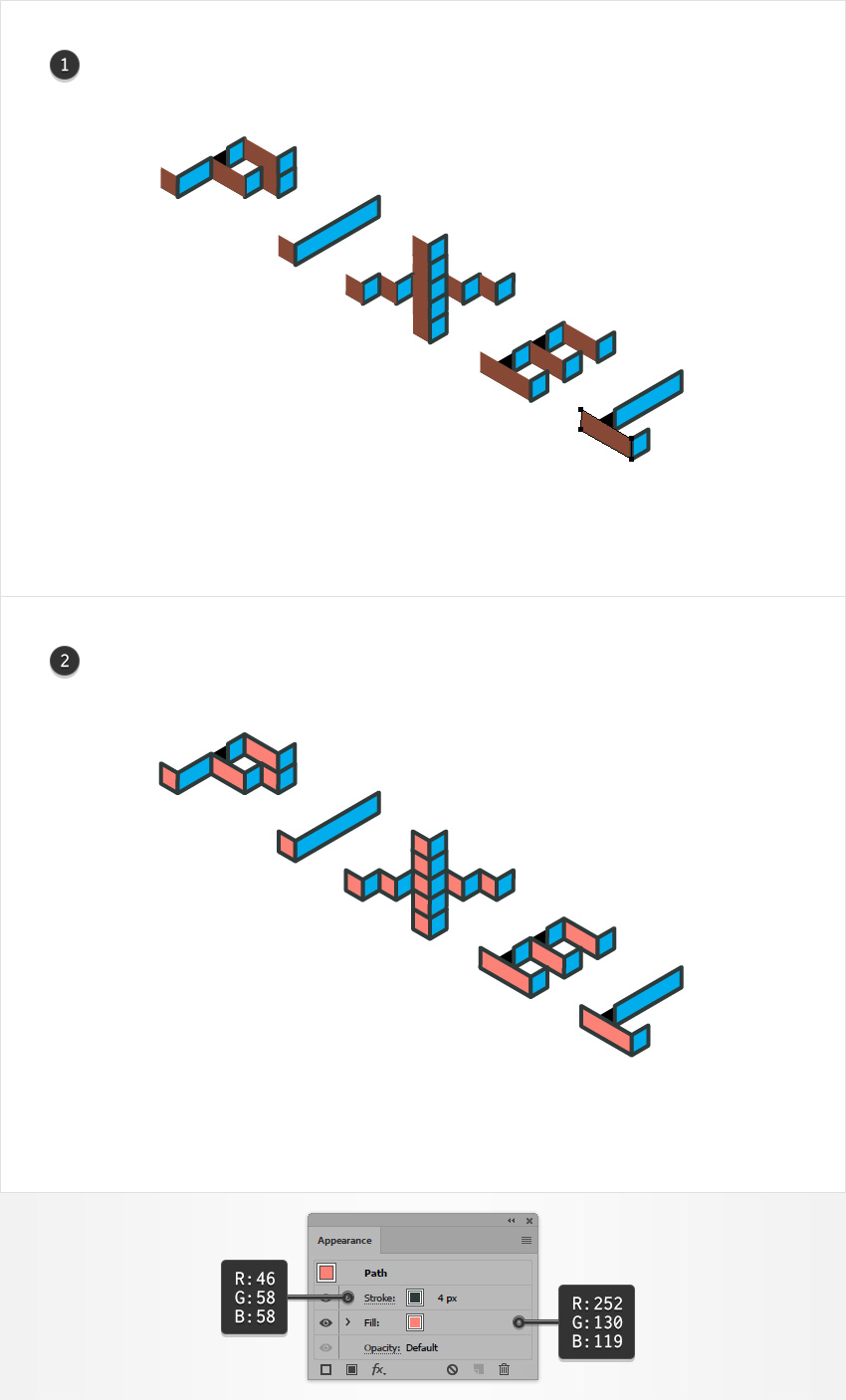 AI如何中创建一个2.5D文本(16)