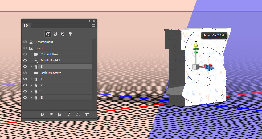 ps怎么创建3d文本(29)