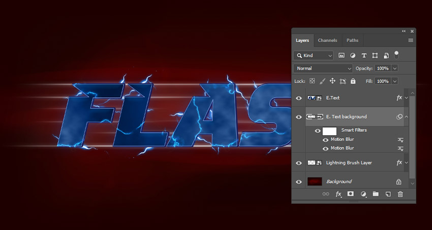 ps雷电文字怎么制作(32)
