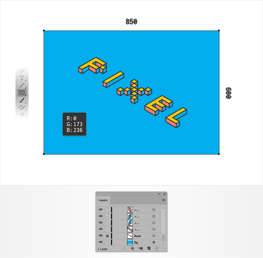 AI如何中创建一个2.5D文本(17)