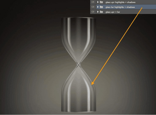 ps怎么创建超写实的金属质感沙漏(37)