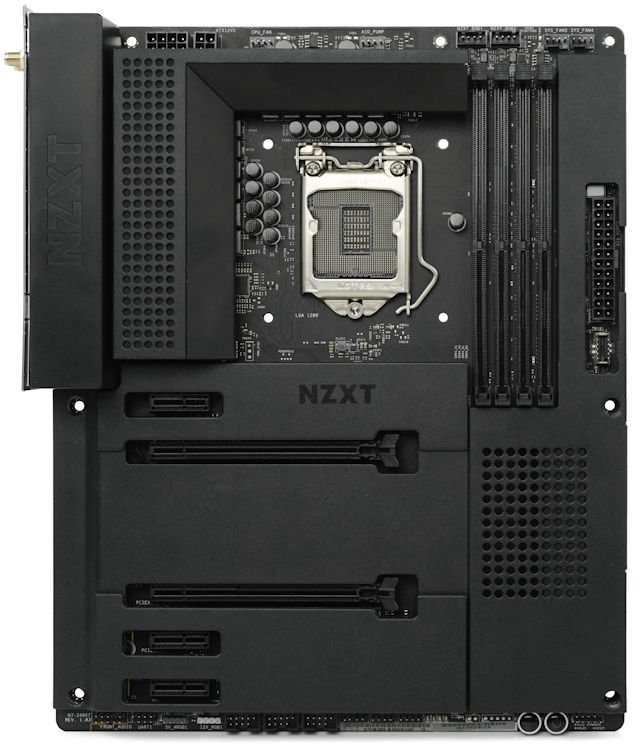 NZXT 外观、ASROCK 板子 NZXT N7 Z490 MATTE BLACK 主机板