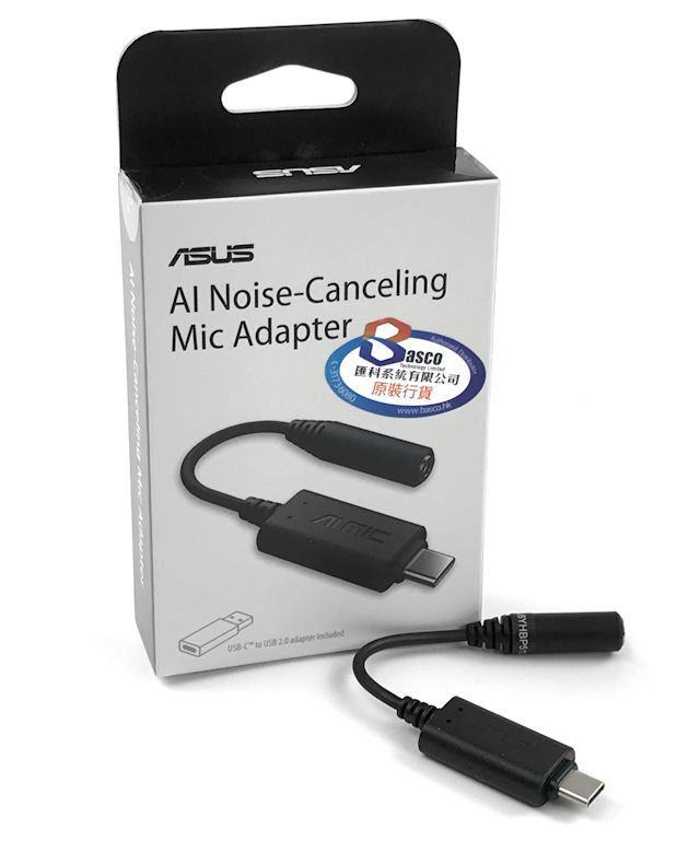 AI 降噪、收音再无杂讯 ASUS AI 降噪 Microphone Adapter