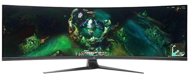 32 : 9  4K、 144Hz HDR ASUS ROG Strix XG49VQ 电竞显示器