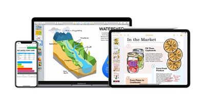 Apple 更新旗下 iWork 系列生产力应用程式，强化线上教学运用