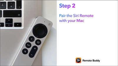 全新 Apple TV  Remote 遥控器支持在 Mac 上控制浏览器、简报及多媒体播放（搭配 Remote Bud(2)