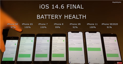 iOS 14.6 似乎又有灾情，多款 iPhone 型号实测电池续航力明显变差