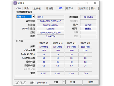 十铨 T-CREATE CLASSIC 10L DDR4-3200 32GBx2 记忆体开箱评测(14)