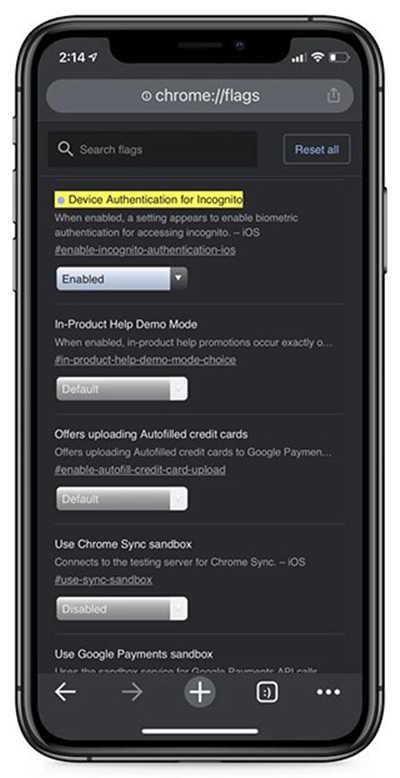 Chrome for iOS 可启用切换无痕模式时以 Face ID 解锁保护隐私(1)